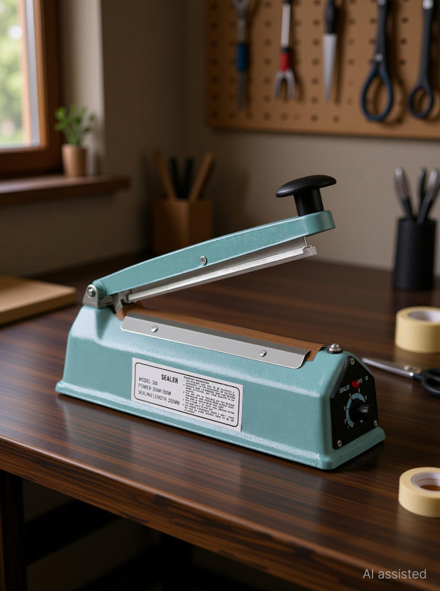 DIVINZ Hand Sealing Machine For Plastic Packaging Super Fast Hand Held Heat Sealer(200 mm)