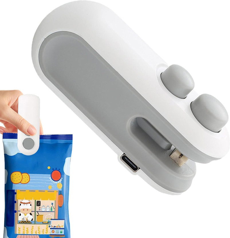 azilaan Portable Mini Sealing Machine Handheld Packet Sealer Hand Held Heat Sealer(95 mm)