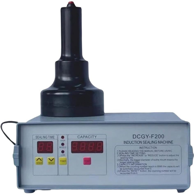 Universal Pack & Code DCGY-F200 Portable Induction Sealer | 20–80mm Cap Foil Sealing Machine Hand Held Heat Sealer(80 mm)