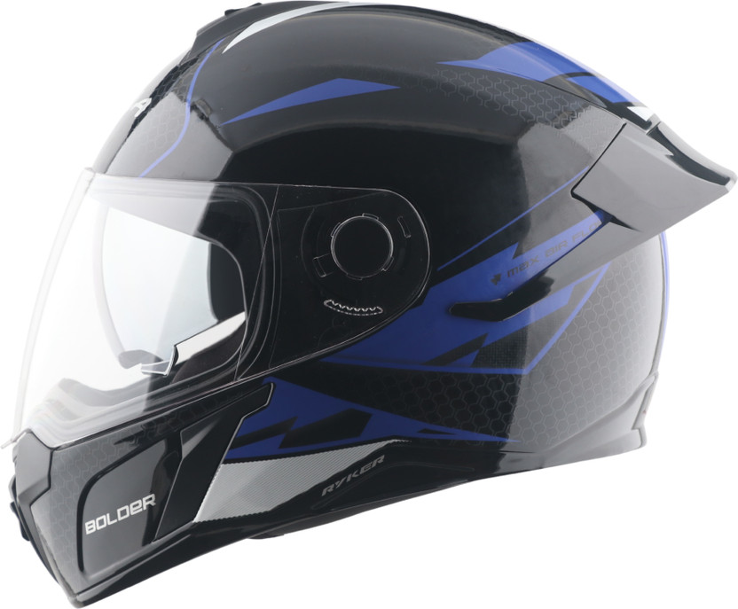 VEGA Ryker D/V Bolder Motorbike Helmet(Black, M.Blue)