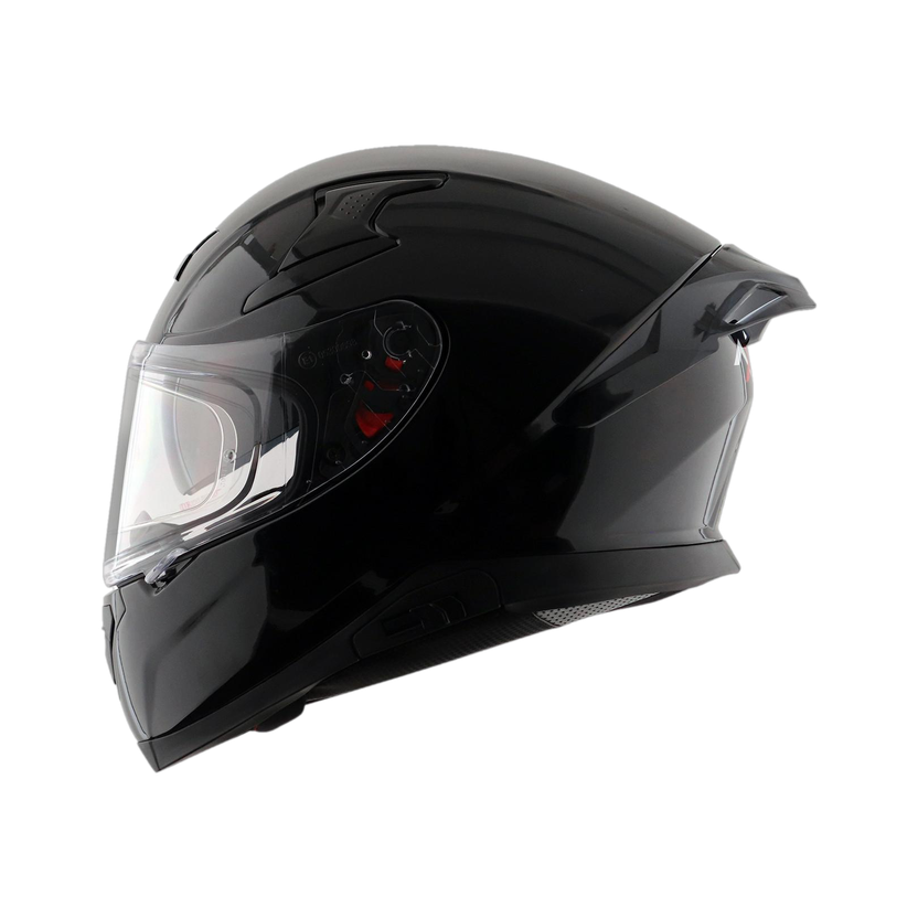 Axor Apex Solid Motorbike Helmet(Black)
