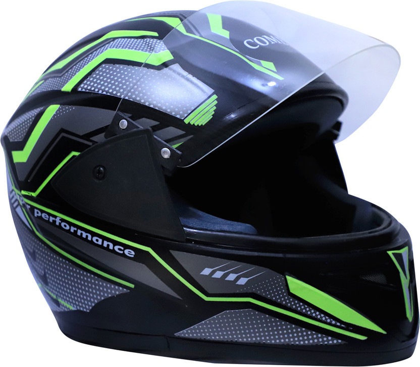 Comex FULL FACE HELMET Motorbike Helmet(Green)