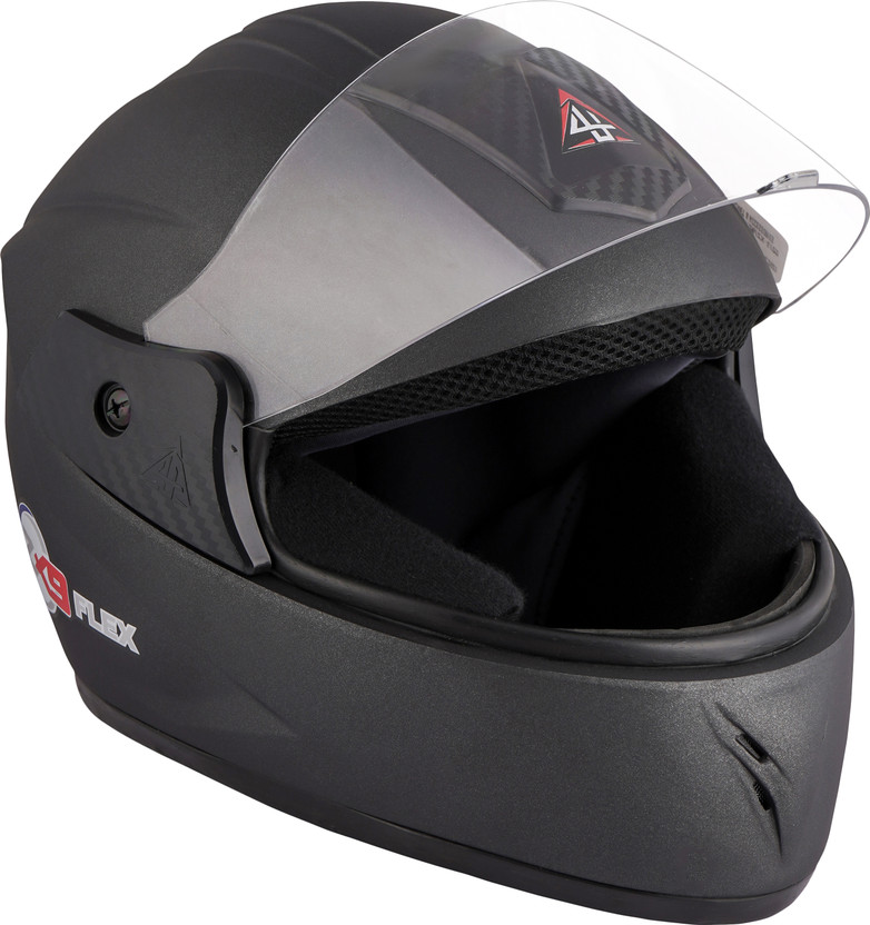 4U SUPREME ZX9 FLEX Motorbike Helmet(Black)