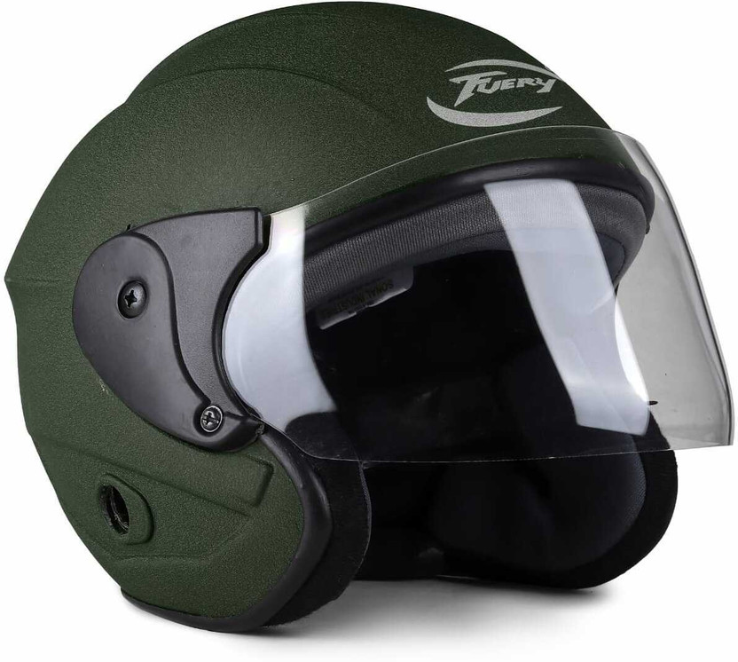 fuery NANO MATT PRO Motorbike Helmet(Green)