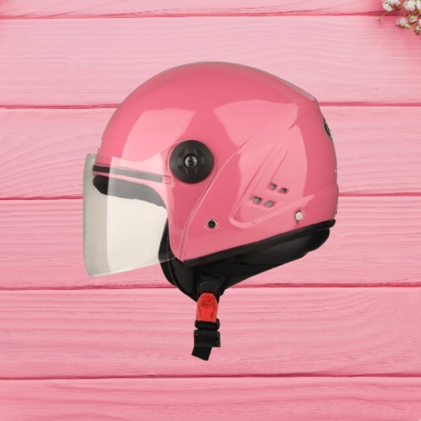 HILLIYARD HILLIYARD A Half Face Helmet Certified Open Face Helmet for Men and Women Motorbike Helmet(Pink) - Flipkart Deal