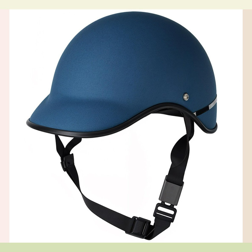 rdh Unisex Lightweight Blue Riding Cap for Daily Commutes Motorbike Helmet(Blue)