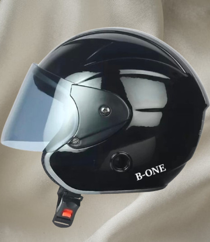 TIGER TIGER ONE TIGER-ONE OPEN FACE HELMET ( SIZE : M ) Motorbike Helmet , ISI APPROVED Motorbike Helmet(BLACK , whiti) - Flipkart Deal