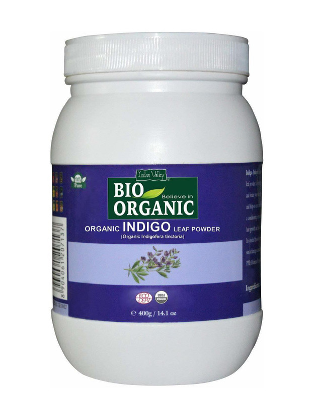 Indus Indus Valley Bio Organic Indigo Powder Henna, Indigofera Tinctoria For Hair Color & Hair Care(400 g) - Flipkart Deal