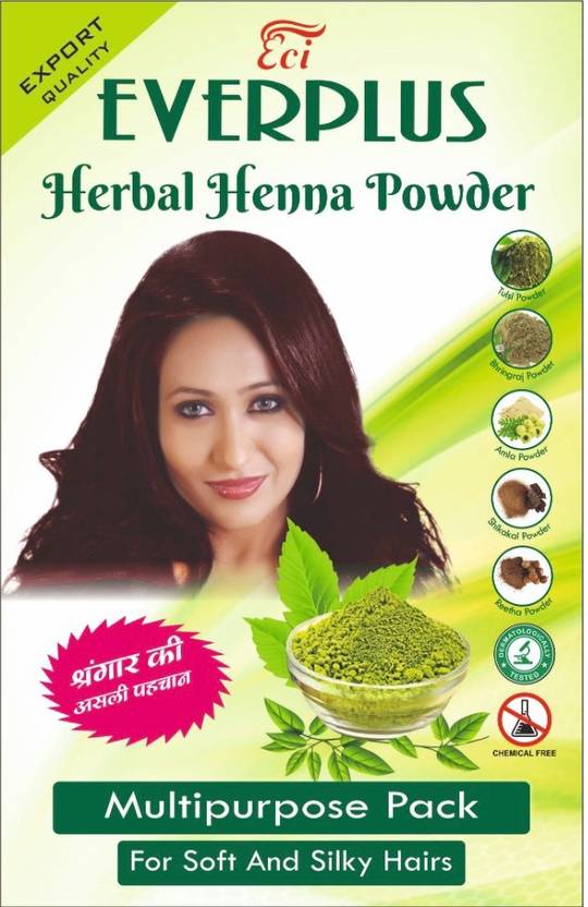 EVERPLUS Triple Filtered 100 Chemical Free Pure Herbal Henna Powder