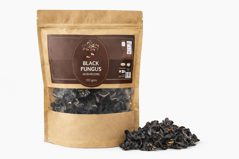 FOOD LIBRARY THE MAGIC OF NATURE Chinese Black Fungus - Mushrooms(200 g)