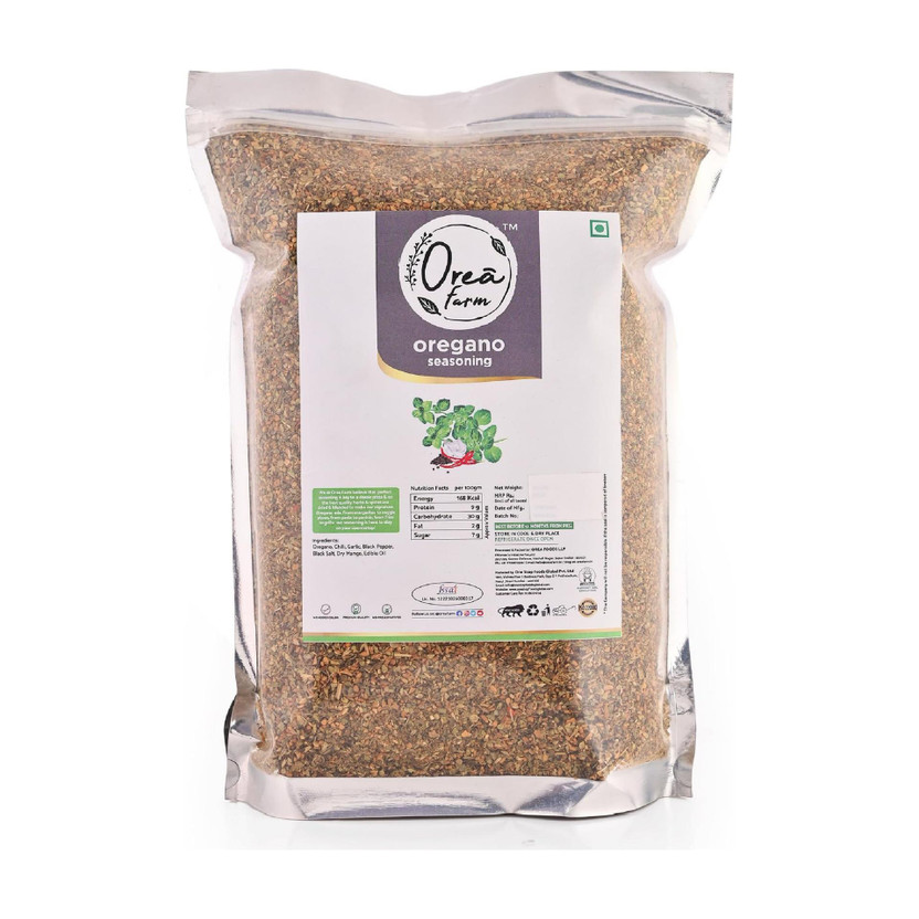 OREA farm Oregano Seasoning |Herb & Spices Mix for Pizza & Snacks | Zipper Bulk Pack(500 g)