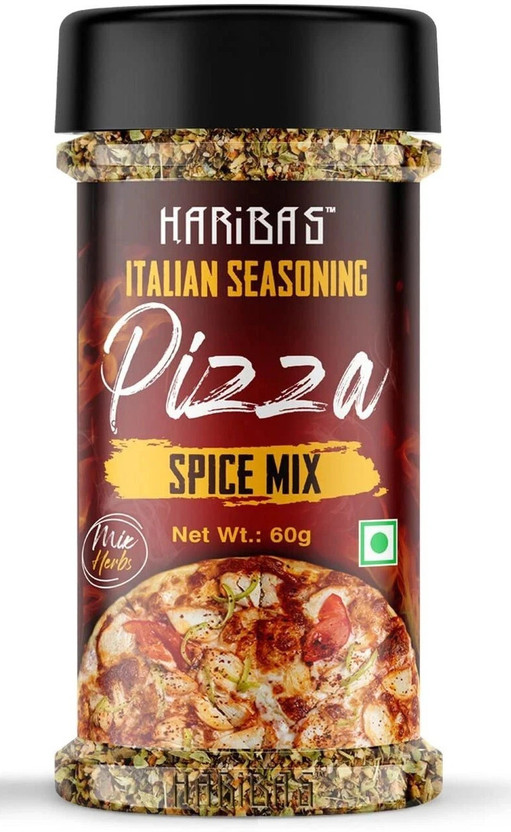 HARIBAS HARIBAS Italian Pizza Seasoning Mix 60gm (Pizza Mix Seasoning in Sprinkler Bottle) Pizza Seasoning for Kitchen Pizza, Pasta and Italian Food (Italian Seasoning)(60 g) - Flipkart Deal