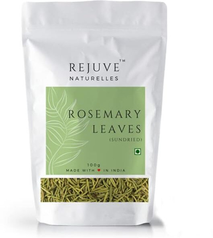 Rejuve Naturelles Sun Dried Rosemary Leaves - 100 Gm | Rosemary for Food, Hair Growth(100 g)