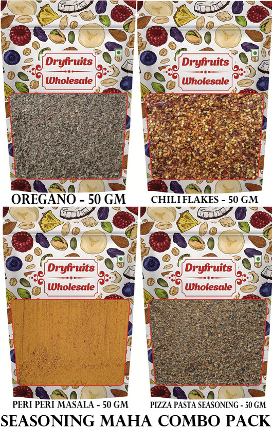 dryfruits wholesale Italian Seasoning| Oregano | Chilli Flakes | Peri Peri | Pizza Pasta Seasoning(200 g)