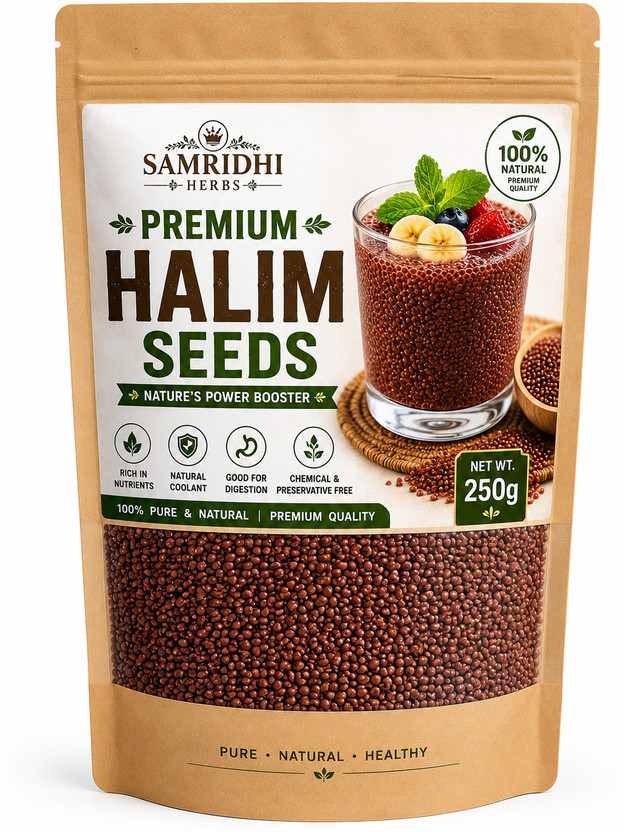 SAMRIDHI HERBS SAMRIDHI HERBS, PREMIUM HALIM SEED, Organic and Pure Halim Seeds Seed(125 g)