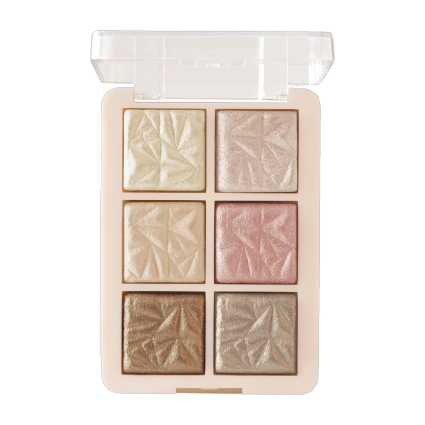 MARS 6 Shade illuminating and Blusher GlowZillaPalette Highlighter(12 g, Shade-03)