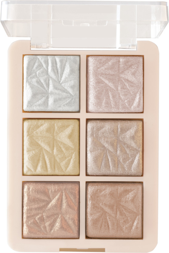MARS 6 Shade illuminating and Blusher Palette Highlighter(12 g, Shade-01)