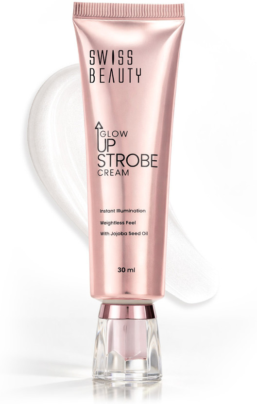 SWISS BEAUTY Glow Up Strobe Cream | Dewy Glow | Hydrating | With Jojoba Oil Highlighter(30 ml, Pink Twilight)