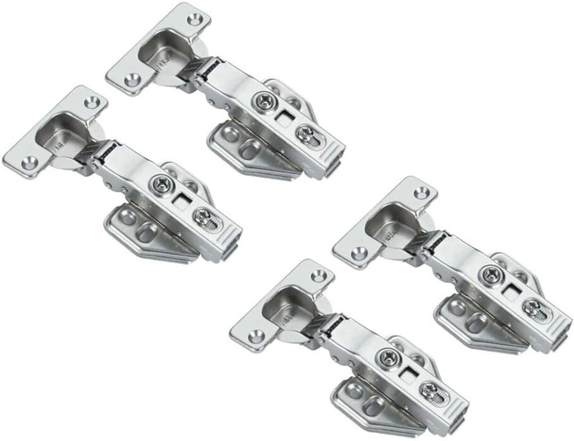 MEDBUDDY MEDBUDDY Hydraulic Hinge Full Overlay '0' Crank Auto Hinges for Cabinets/Cupboards Self Closing Hinge(Silver Pack of 4) - Flipkart Deal