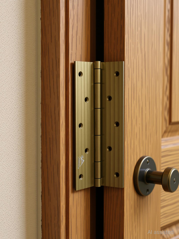 ATLANTIC Window Butt Hinges 6 inch x 10 Gauge/3 mm Thickness Antique Finish Butt/Mortise Hinge(Gold Pack of 6)