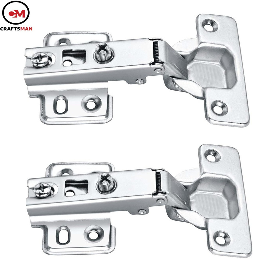 Craftsman Auto Hinges Pack of 2pcs 0degree Concealed Hinge(Silver Pack of 2)