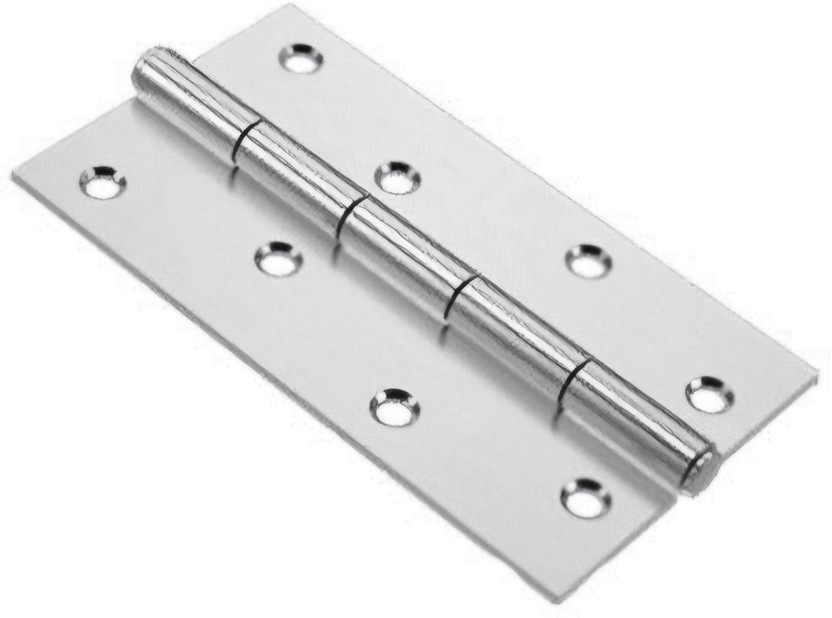 Shree Shree lite Stainless Steel Door Hinges 5 inch x 12 Gauge / 2.5 mm Thickness for Home decor Butt/Mortise Hinge(Silver Pack of 1) - Flipkart Deal