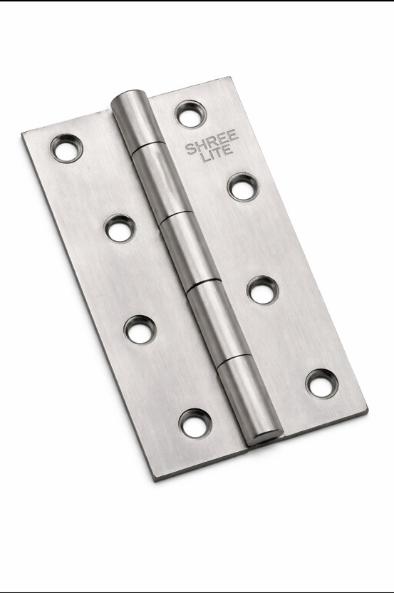 Shree Shree lite Stainless Steel Door Hinges 5 inch x 14 Gauge / 1.9 mm Thickness for Home Door Butt/Mortise Hinge(Silver matt Pack of 1) - Flipkart Deal