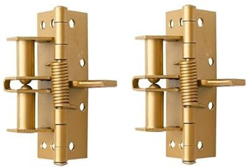 Himannhome Himannhome 3 in 1 Automatically Door Hinge Lock, Automatic Self-Closing Door Heavy Duty Self Closing Hinge(Multicolor, Silver & Golden Pack of 2) - Flipkart Deal