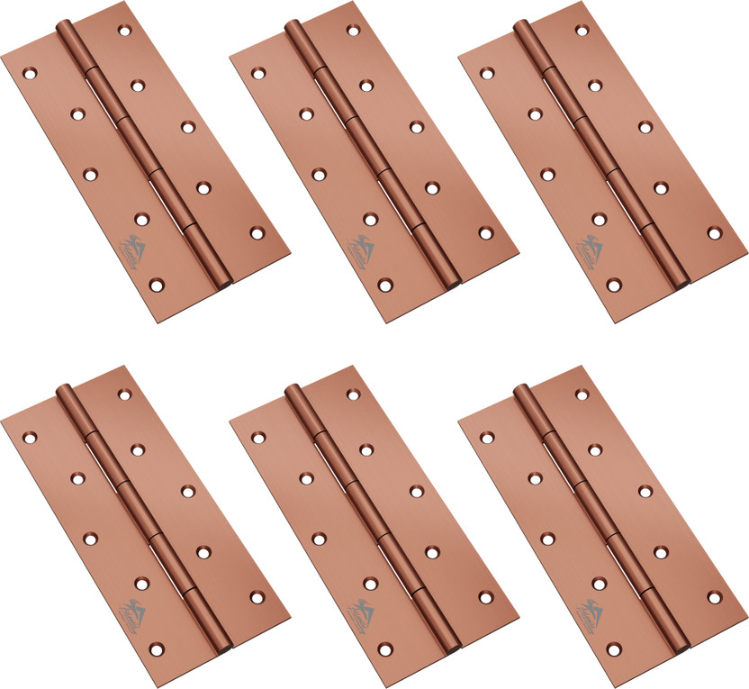 ATLANTIC ATLANTIC Door Butt Hinges 6 inch x 10 Gauge/3 mm Thickness (Stainless Steel, RosGold Finish, Pack of 06 Piece) Butt/Mortise Hinge(RosGold Pack of 6) - Flipkart Deal