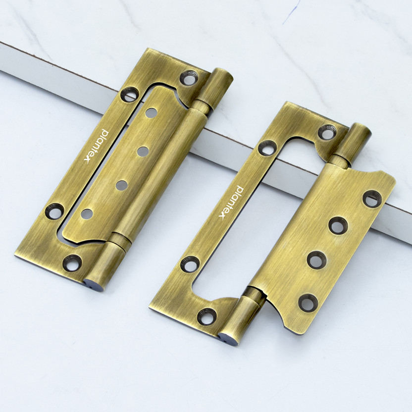 Plantex Heavy Duty Stainless Steel Door Hinges 5 inchx14 Gauge/2.5mm Thickness for Door Butt/Mortise Hinge(Brass Antique Pack of 1)