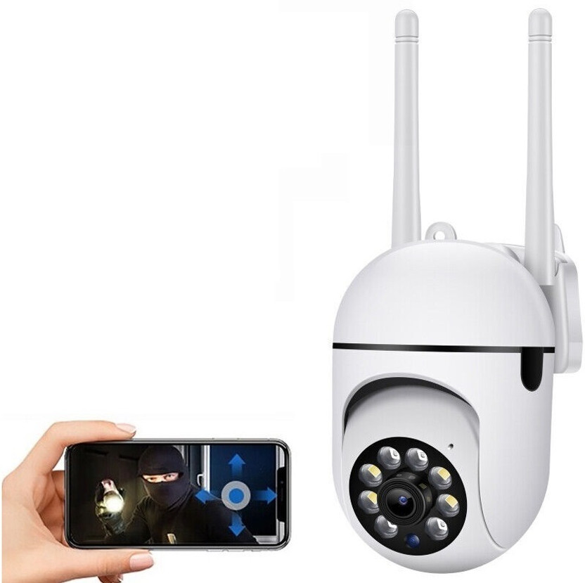 Bzrqx Smart Wireless Security Camera with Intelligent Lighting and TF Card Storage Security Camera(128 GB, 1 Channel)