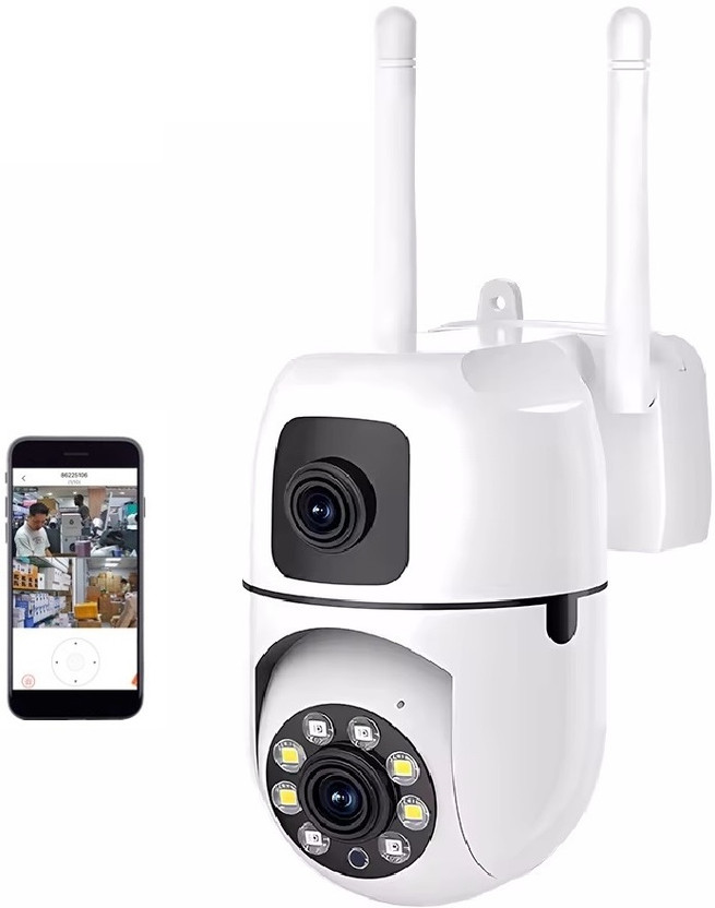 AVOIHS Smart CCTV Dual Lens PTZ 1080p HD Camera Baby Monitor TwoWay Audio Night Vision Security Camera(128 GB, 1 Channel)