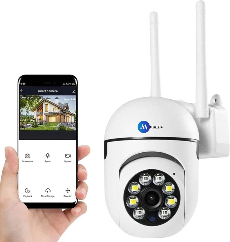 Maizic Smarthome 3MP Fox PTZ WIFI Camera With Color Night Vision & Intelligent Alarm Security Camera(128 GB, 1 Channel)