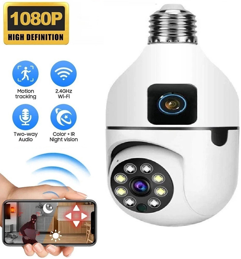 Cxoen Wireless CCTV Camera 1080P with Intelligent Lighting System Security Camera(128 GB, 1 Channel)
