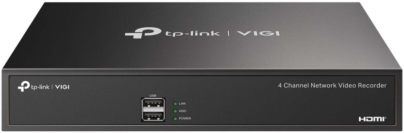 TP-Link VIGI NVR1004H 4K HDMI NVR Channel Network Video Recorder Security Camera(10 TB, 4 Channel)