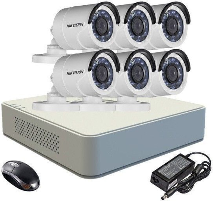 HIKVISION Combo, DS-2CE16COT-IRP Bullet Camera 6Pcs + F1 Mini DVR Security Camera(8 Channel)