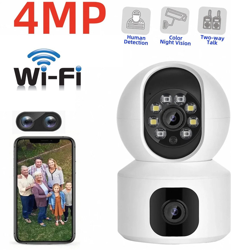 Cxoen Wireless Home Camera with Intelligent Lighting & Monitor Alert Security Camera(128 GB, 1 Channel)