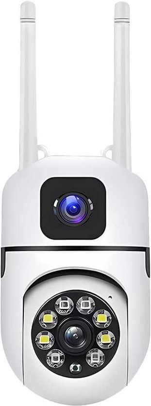 m2wear 5+5MP Wifi FHD Mini Dual Lens/Screen 2in1 PTZ+Bullet Indoor CCTV Security Camera(1 Channel)