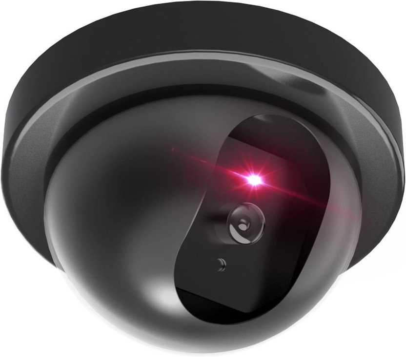 SHIVANICORP Dummy Fake Security CCTV Dome Camera with Flashing Red LED Security Camera