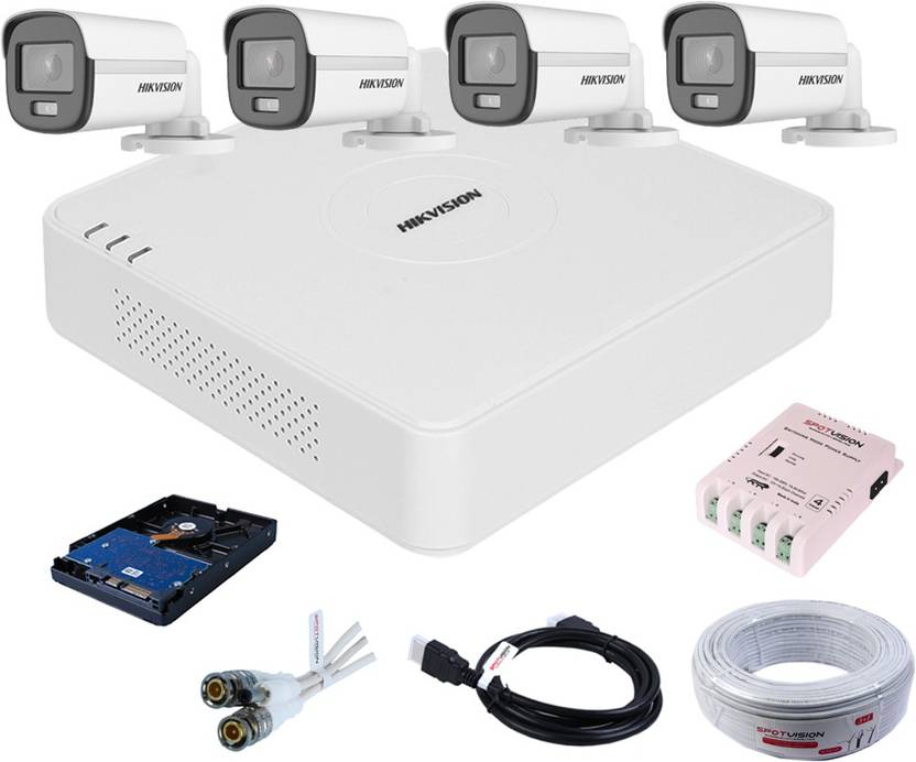 Spotvision Power supply,Hikvision DVR,ColorVu Technology IP67 Outdoor