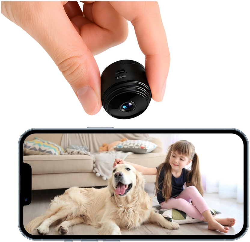 SIOVS Wireless Mini CCTV Camera 1080P HD WiFi with Night Vision & Mobile Remote View Security Camera(64 GB, 1 Channel)