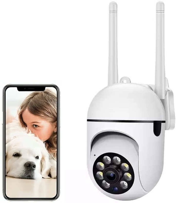 Bzrqx WiFi Smart Camera - HD Video, Motion Tracking, and Intelligent Lighting CCTV Security Camera(128 GB, 1 Channel)