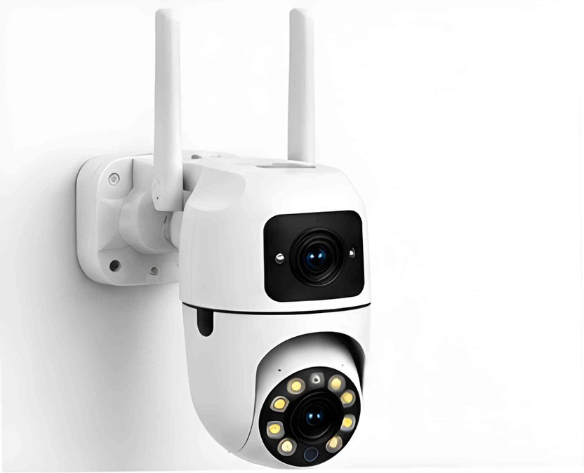OSQD 5+5MP WiFi CCTV Camera | Dual Lens | 360° PTZ | Two-Way Audio Security Camera(128 GB, 1 Channel)