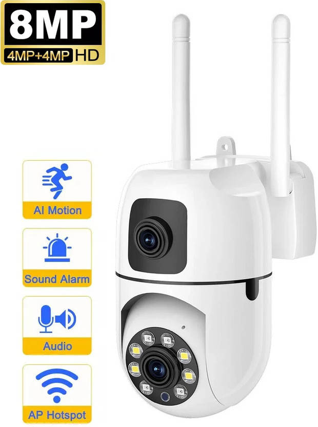 Cxoen PTZ WiFi CCTV Camera with 360 Degree Rotation & Mobile App Access Security Camera(128 GB, 1 Channel)
