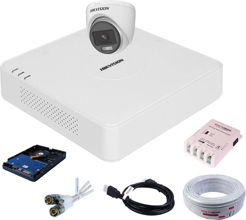 Spotvision Power supply,Hikvision DVR,ColorVu Technology Indoor Camera