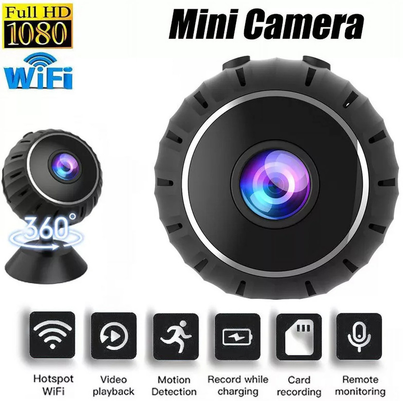 SIOVS 1080P Mini Spy WiFi Full HD IP Hidden Wireless CCTV Night Vision Live on Mobile Security Camera(64 GB, 1 Channel)