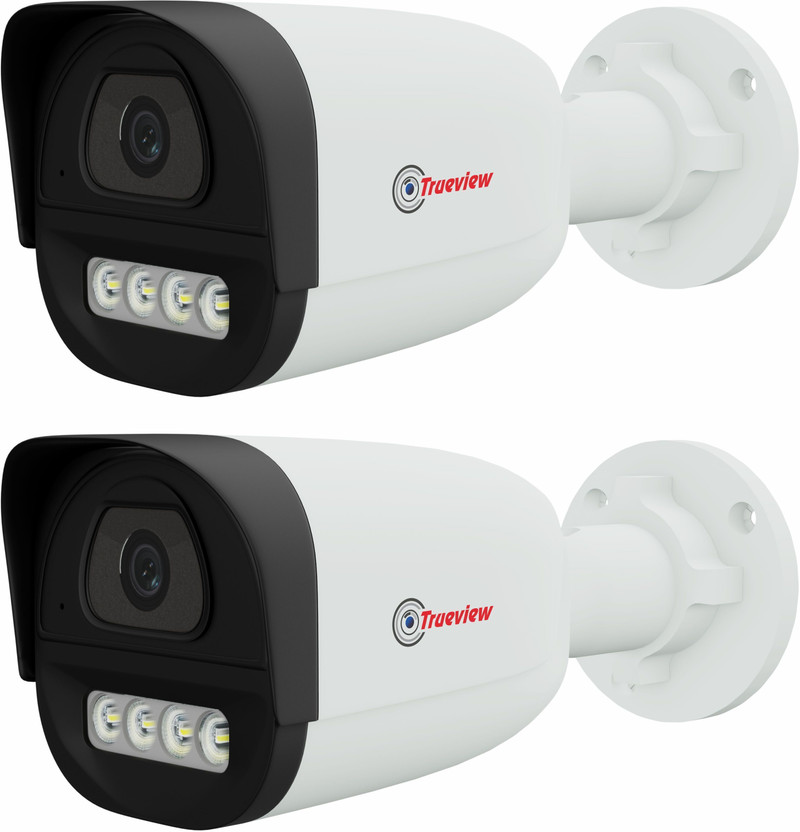 Trueview Pack of 2 | 2MP HD Bullet CCTV Kit with Dual Light & Waterproof Security Camera(N/A GB)
