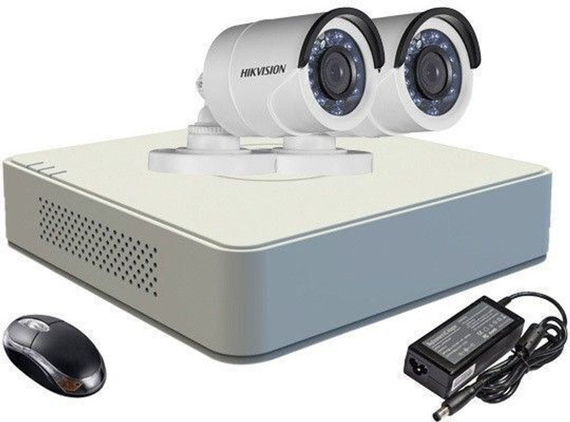 HIKVISION HDTVI Combo, DS-2CE1ACOT-IRPF / DS-2CE11COT-IRPF Bullet Camera 2Pcs + F1 Mini DVR Security Camera(4 Channel)