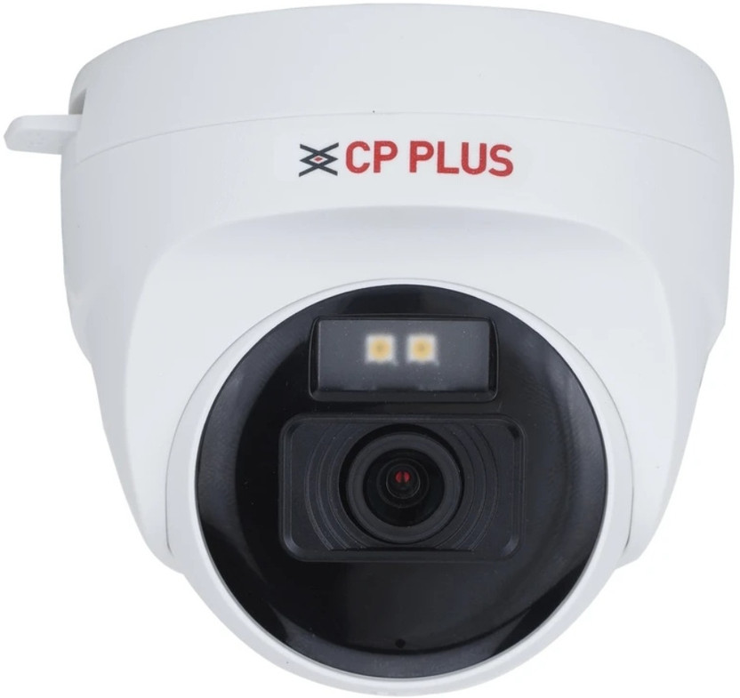 CP PLUS Full HD Dome CCTV Camera |Colour Night Vision|Built-in Mic Audio Recording Security Camera(No GB, 1 Channel)