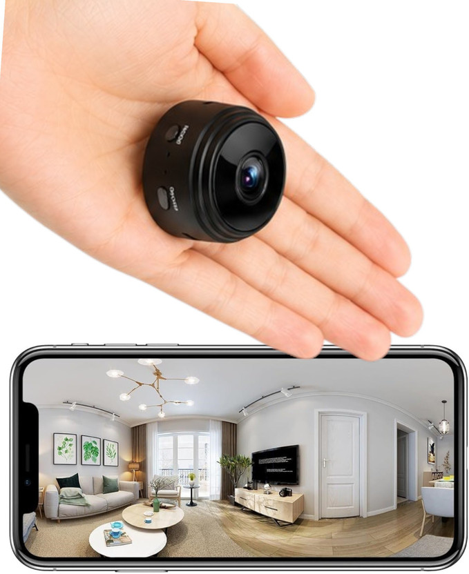 OSQD WiFi Mini CCTV Camera 1080P Full HD Wireless Remote Monitoring Security Camera(64 GB, 1 Channel)